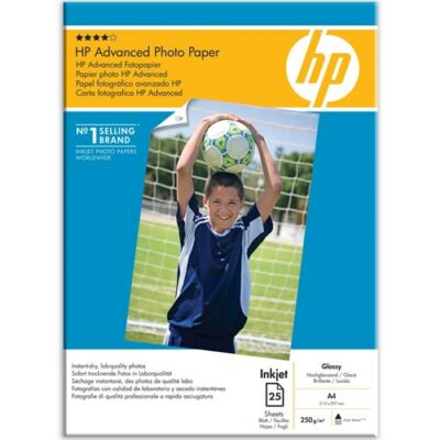 Fotópapír HP Q5456A A/4 tintasugaras magasfényű 250 gr 25ív/csomag